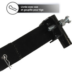 Greenstar - Chape D'Attelage - pour Motoculteurs - avec Axe & Goupille - Adaptables À Nos Socs Butteurs & Charrue Simple - Quali