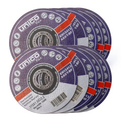 10x IPOTOOLS Disque a tronconner 115 metal - Disque meuleuse 115 metal en acier inoxydable, disque meuleuse 115 mm x 1,0 mm, pou