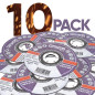 10x IPOTOOLS Disque a tronconner 115 metal - Disque meuleuse 115 metal en acier inoxydable, disque meuleuse 115 mm x 1,0 mm, pou 10x IPOTOOLS Disque a tronconner 115 metal - Disque meuleuse 115 metal en acier inoxydable, disque meuleuse 115 mm x 1,0 mm, pou