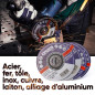 10x IPOTOOLS Disque a tronconner 115 metal - Disque meuleuse 115 metal en acier inoxydable, disque meuleuse 115 mm x 1,0 mm, pou 10x IPOTOOLS Disque a tronconner 115 metal - Disque meuleuse 115 metal en acier inoxydable, disque meuleuse 115 mm x 1,0 mm, pou
