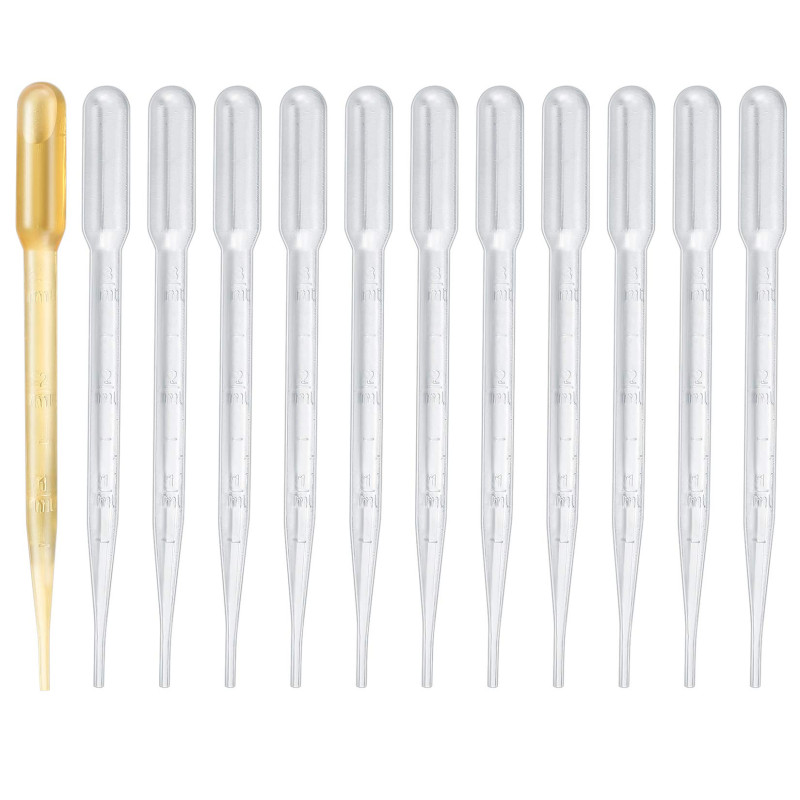 200 Pièces Pipettes, Pipettes en Plastique 3ML, Pipettes Graduées Transparentes, Pipettes de Transfert pour Laboratoire, Salle d 200 Pièces Pipettes, Pipettes en Plastique 3ML, Pipettes Graduées Transparentes, Pipettes de Transfert pour Laboratoire, Salle d