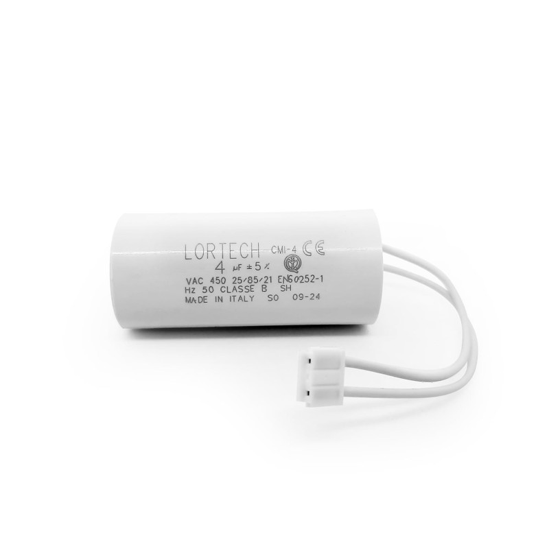 Condensateur 4uF/µF pour moteur Bubendorff avec connecteur Condensateur 4uF/µF pour moteur Bubendorff avec connecteur
