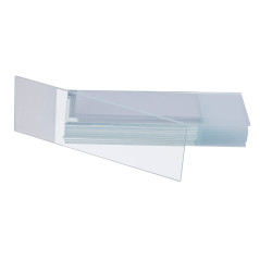 BOJACK 100 Lames de Microscope Pré-nettoyées avec Bord au Sol et 200 Verres de Couverture de Microscope Pré-nettoyés avec 4 Comp