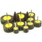 FEIHU 14 pièces Roue à Lamelles, Abrasif Roue avec 8 Tailles Différentes(80/60/50/40/30/25/16) pour Brosse Poncage Perceuse Acce FEIHU 14 pièces Roue à Lamelles, Abrasif Roue avec 8 Tailles Différentes(80/60/50/40/30/25/16) pour Brosse Poncage Perceuse Acce