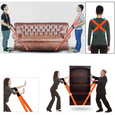 Sangles de Transport pour Le déplacement, Sangle de Transport pour 2 Personnes, Sangle de Transport, Sangle de Levage et de Tran