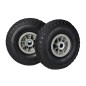 Relaxdays Diable Set de 2 brouette, Roue de Rechange axe,3.00-4, Caoutchouc 260x85 mm 80 kg, Noir Gris Relaxdays Diable Set de 2 brouette, Roue de Rechange axe,3.00-4, Caoutchouc 260x85 mm 80 kg, Noir Gris
