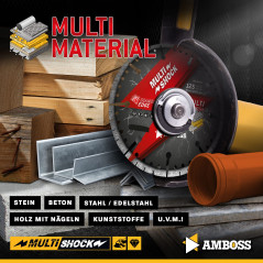 Amboss MCG 60P "Premium – Disque diamant – universel/Allround – Diamètre au choix | alésage 22,2 mm – Hauteur de segment : 10 mm