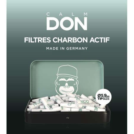 CALM DON® Active Filter | Premium filtres à charbon actif ø5.9mm [100 filtres]