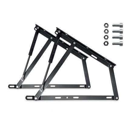 Duérmete Online - Pack complet de système de levage hydraulique professionnel pour canapés, avec charnières, pistons vis, puissa