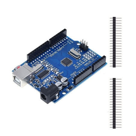 ElectroWorldFR UNO R3 Carte Controller Board 328P ATmega et 340 CH Microcontrôleur Compatible AR-duino
