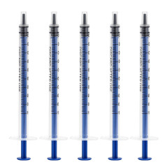 LUTER 12 Pièces 1ml Seringues en Plastique, Sans Seringue à Aiguille avec Mesure pour Expérience Scientifique, Distribution, Mes