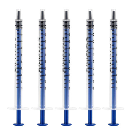 LUTER 12 Pièces 1ml Seringues en Plastique, Sans Seringue à Aiguille avec Mesure pour Expérience Scientifique, Distribution, Mes