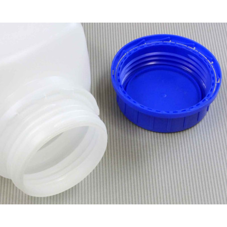 Bouteille avec bouchon à vis - Flacon de laboratoire avec couvercle, Transparent, 2500 ml