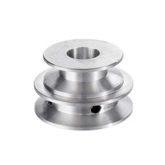 TuToy Poulie À Double Rainure En Alliage D'Aluminium 40 Et 50 Mm, Poulie En Forme De V À Alésage Fixe De 8 À 20 Mm Pour Courroie