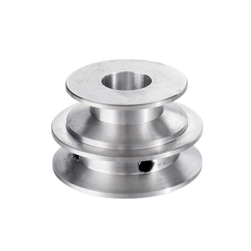 TuToy Poulie À Double Rainure En Alliage D'Aluminium 40 Et 50 Mm, Poulie En Forme De V À Alésage Fixe De 8 À 20 Mm Pour Courroie TuToy Poulie À Double Rainure En Alliage D'Aluminium 40 Et 50 Mm, Poulie En Forme De V À Alésage Fixe De 8 À 20 Mm Pour Courroie