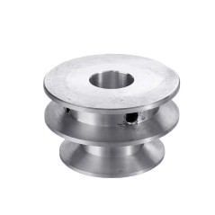 TuToy Poulie À Double Rainure En Alliage D'Aluminium 40 Et 50 Mm, Poulie En Forme De V À Alésage Fixe De 8 À 20 Mm Pour Courroie