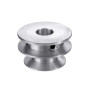 TuToy Poulie À Double Rainure En Alliage D'Aluminium 40 Et 50 Mm, Poulie En Forme De V À Alésage Fixe De 8 À 20 Mm Pour Courroie TuToy Poulie À Double Rainure En Alliage D'Aluminium 40 Et 50 Mm, Poulie En Forme De V À Alésage Fixe De 8 À 20 Mm Pour Courroie