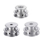TuToy Poulie À Double Rainure En Alliage D'Aluminium 40 Et 50 Mm, Poulie En Forme De V À Alésage Fixe De 8 À 20 Mm Pour Courroie TuToy Poulie À Double Rainure En Alliage D'Aluminium 40 Et 50 Mm, Poulie En Forme De V À Alésage Fixe De 8 À 20 Mm Pour Courroie