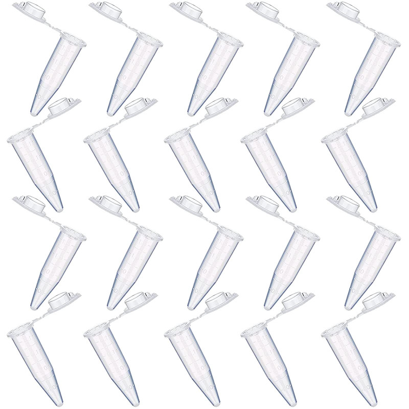 20 Pièces tubes à centrifuger,Tube à Centrifuger Transparent,Plastique Tube Microcentrifugeuse avec couvercle,Micro Tubes à Essa 20 Pièces tubes à centrifuger,Tube à Centrifuger Transparent,Plastique Tube Microcentrifugeuse avec couvercle,Micro Tubes à Essa