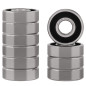 XiKe 606-2RS Roulement à Billes à Double Étanchéité 6x17x6mm Acier au Chrome et Pré-lubrifiés, 606RS Roulements à billes miniatu XiKe 606-2RS Roulement à Billes à Double Étanchéité 6x17x6mm Acier au Chrome et Pré-lubrifiés, 606RS Roulements à billes miniatu