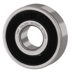 XiKe 606-2RS Roulement à Billes à Double Étanchéité 6x17x6mm Acier au Chrome et Pré-lubrifiés, 606RS Roulements à billes miniatu