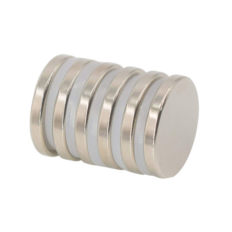 Magnetpro Aimant de disque en néodyme 25 mm dia x 3 mm d'épaisseur 6 kg Pull (paquet de 6)