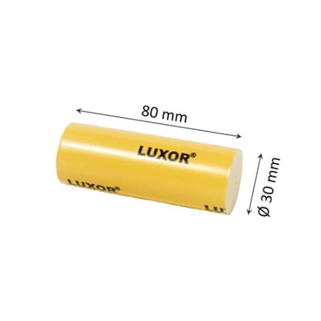 Pâte à polir solide LUXOR JAUNE - Très haute brillance, polissage finition pour métaux précieux, or, argent, platine, acier, ino