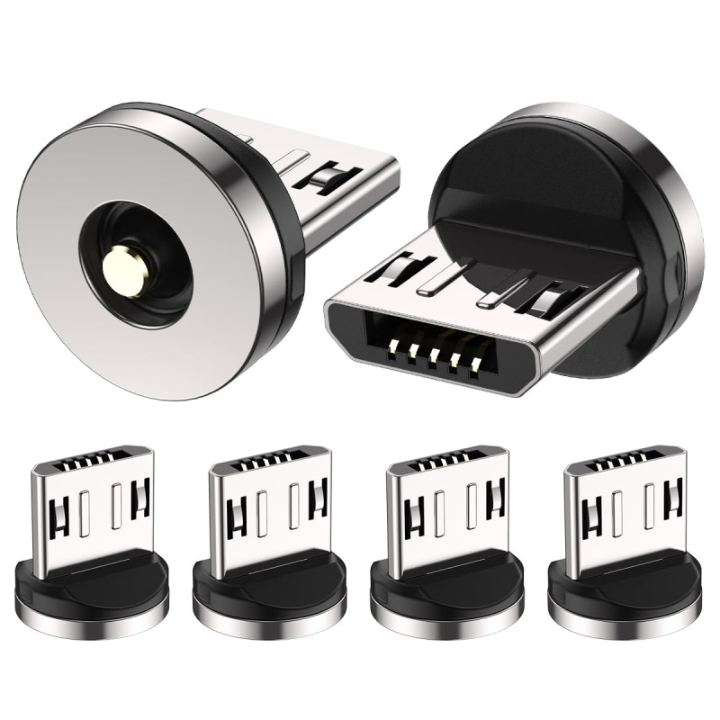 AUFU 1 Pin Micro USB Magnet Adapter 3Pcs pour Câble de Chargeur Megnétique… AUFU 1 Pin Micro USB Magnet Adapter 3Pcs pour Câble de Chargeur Megnétique…