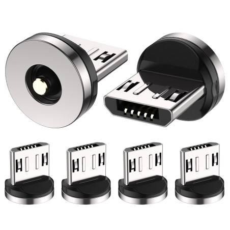 AUFU 1 Pin Micro USB Magnet Adapter 3Pcs pour Câble de Chargeur Megnétique…