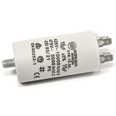 DUCATI – Condensateur de moteur 16uF ± 5 %/475 V + GRD 36 x 70 mm