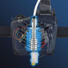 ANYCUBIC Vyper Imprimante 3D Hotend V5 J-Head Volcano Nozzle Tête d'impression Extrudeuse Hotend Print Headd Supports High Speed
