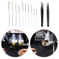 Kit de nettoyage pour buse d'imprimante 3D - 17 pièces - En acier inoxydable - Pour extrudeuse - Aiguilles de nettoyage - Pincea Kit de nettoyage pour buse d'imprimante 3D - 17 pièces - En acier inoxydable - Pour extrudeuse - Aiguilles de nettoyage - Pincea