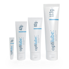 Tubes Optilube - Gelée Lubrifiante Stérile en Tubes de 5g, 42g, 82g, And 113g, Soluble à L'eau avec Capuchon Basculant Facile à 