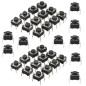 HUAZIZ 200 pièces 4Pin Mini Micro Interrupteurs à Bouton-poussoir Tactiles Momentané Miniature Momentary Tactile Tact Touch Comm HUAZIZ 200 pièces 4Pin Mini Micro Interrupteurs à Bouton-poussoir Tactiles Momentané Miniature Momentary Tactile Tact Touch Comm
