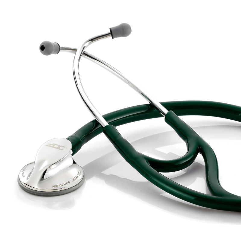 ADC Adscope 600 - Stéthoscope platine multifréquences - Vert foncé ADC Adscope 600 - Stéthoscope platine multifréquences - Vert foncé