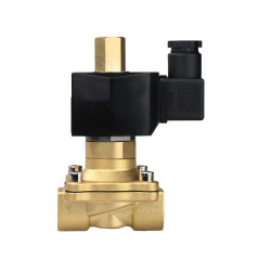 U.S. Solid 220V AC 1/2" G Electrique Électrovanne Laiton Normalement Ouvert "NO" Solenoid Valve entraînement Semi-direct Air Eau