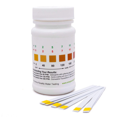 Simplex Health Total Dureté l'eau Bandelettes de Test, 50 Bandes
