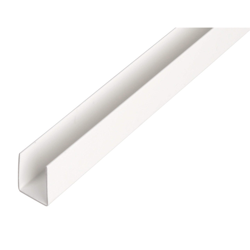 Alberts 484545 Profilé en U | plastique, en blanc | 1000 x 21 x 20 mm Alberts 484545 Profilé en U | plastique, en blanc | 1000 x 21 x 20 mm