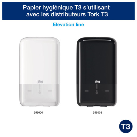 Tork Papier Toilette Feuilles doux blanc T3, Premium, 2 plis, 30 x 252 feuilles, 114273