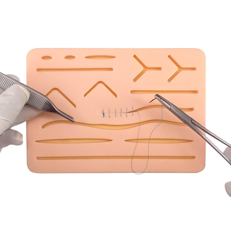Medarchitect amélioré grand tampon de suture à 3 couches avec plaies pour pratiquer la suture - pas facilement séparé, déchiré o