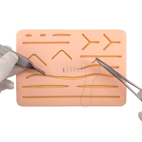 Medarchitect amélioré grand tampon de suture à 3 couches avec plaies pour pratiquer la suture - pas facilement séparé, déchiré o