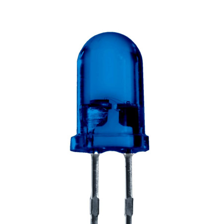 Lumetheus LED Diodes électroluminescentes 5mm couleur Bleu Ultra-lumineux 5000 mcd 100 pièces 2-3V 2 Pin LEDs Ampoule Diode à so
