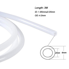 QitinDasen 3 Mètres 3D Imprimante PTFE Téflon Tube, avec 6 Pièces PC4-M6 Pneumatique Connecteur et 6 Pièces PC4-M10 Pneumatique