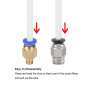 QitinDasen 3 Mètres 3D Imprimante PTFE Téflon Tube, avec 6 Pièces PC4-M6 Pneumatique Connecteur et 6 Pièces PC4-M10 Pneumatique QitinDasen 3 Mètres 3D Imprimante PTFE Téflon Tube, avec 6 Pièces PC4-M6 Pneumatique Connecteur et 6 Pièces PC4-M10 Pneumatique