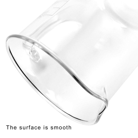 QWORK® Gradué Borosilicate Bécher De Verre avec anse, gradués 500 ml