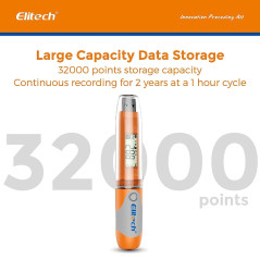 Elitech RC-51 Enregistreur de Données de Température USB Imperméable 32000 points d'enregistrement Data Logger Pour Transportati
