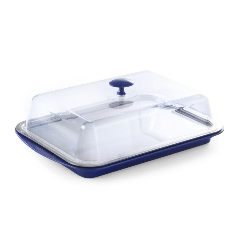 HENDI Plateau isotherme, 5 pièces, 2 blocs de refroidissement, boîtier en polystrol, plateau de service en acier inoxydable, cou