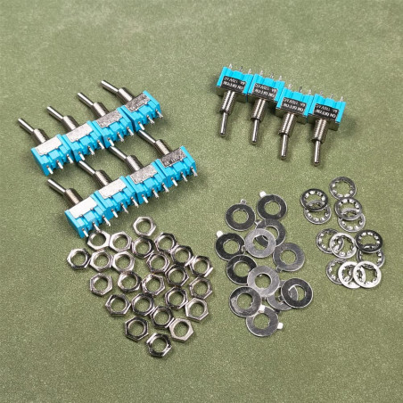 Gebildet 12pièces MTS-103 Mini Interrupteur à Bascule 125VAC 6A ON/OFF/ON SPDT, Micro Interrupteur à Levier 3 Broches 3 Position