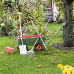Relaxdays, noir-rouge brouette 136 kg, roue de rechange axe, caoutchouc essieu 4.00-6 - 3 adaptateurs, 325 x 95 mm