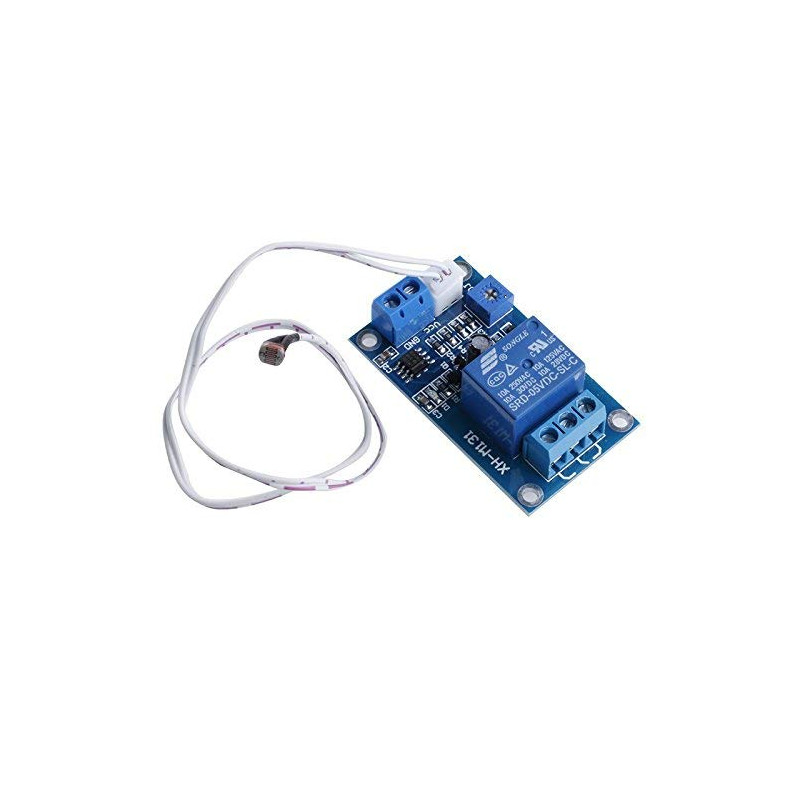 ARCELI Capteur de détection de module de relais de photorésistance de commutateur de commande de lumière 12V XH-M13 ARCELI Capteur de détection de module de relais de photorésistance de commutateur de commande de lumière 12V XH-M13